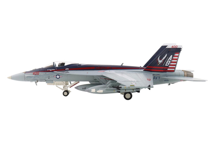 Boeing F/A-18E Super Hornet Fighter Aircraft "166817 VFA-136 Knighthawks USS Trumman" (2024) United States Navy "Air Power Series" 1/72 Diecast Model by Hobby Master image 2