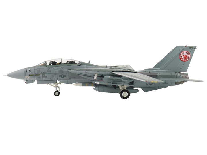 Grumman F-14A Tomcat Fighter Aircraft "VF-1 (with Optional Decals)" United States Navy "Air Power Series" 1/72 Diecast Model by Hobby Master image 2