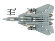 Grumman F-14A Tomcat Fighter Aircraft "VF-1 (with Optional Decals)" United States Navy "Air Power Series" 1/72 Diecast Model by Hobby Master image 4