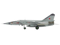 Mikoyan-Gurevich MiG-25RBT Aircraft "Red 46 47th Guards Reconnaissance Aviation Regiment 2nd Squadron" (2001) Russian Air Force "Air Power Series" 1/72 Diecast Model by Hobby Master image 2