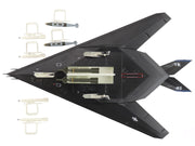 Lockheed F-117A Nighthawk Stealth Aircraft "84-0809" (2022) United States Air Force "Air Power Series" 1/72 Diecast Model by Hobby Master image 5