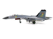 Shenyang J-11A Fighter Aircraft "40547 Golden Helmet" (2014) People's Liberation Army Air Force with 1/8 Scale Golden Helmet "Air Power Series" 1/72 Diecast Model by Hobby Master image 2