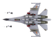 Shenyang J-11A Fighter Aircraft "40547 Golden Helmet" (2014) People's Liberation Army Air Force with 1/8 Scale Golden Helmet "Air Power Series" 1/72 Diecast Model by Hobby Master image 4