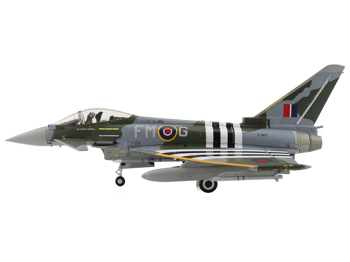 Eurofighter Typhoon FGR4 Fighter Aircraft "ZJ913 FM-G" (2024) British Royal Air Force "Air Power Series" 1/72 Diecast Model by Hobby Master image 2