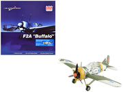 Brewster F2A Model 239 "Buffalo" Fighter Aircraft "BW364 LeLv 24 flown by Warrant Officer Ilmari Juutilainen" (1942) Finnish Air Force "Air Power Series" 1/48 Diecast Model by Hobby Master image 5