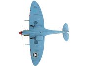 Supermarine Spitfire Mk.Vb Trop Fighter Aircraft "ER570 4th Fighter Squadron 52nd Fighter Group" (1943) Mediterranean Allied Coastal Air Force "Air Power Series" 1/48 Diecast Model by Hobby Master image 3