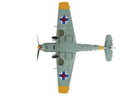 Messerschmitt Bf 109E-3 Fighter Aircraft "White 2 Jan Reznak 13.(slow)/JG 52 Kraznodar USSR" (1943) German Luftwaffe "Air Power Series" 1/48 Diecast Model by Hobby Master image 5