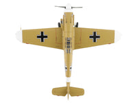 Messerschmitt Bf 109F-4 Fighter Aircraft "Marseille Yellow 14 3./JG27 Egypt" (1942) German Luftwaffe "Air Power Series" 1/48 Diecast Model by Hobby Master image 4