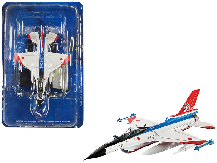 Mitsubishi F-2B Fighter Aircraft "Air Development and Test Wing 60th Anniversary" (2015) Japan Air Self-Defense Force 1/100 Diecast Model by Hachette Collections image 2