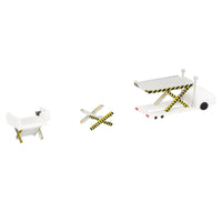 Container Loader 2 Vehicle Set White 1/500 Diecast Model by Herpa image 5