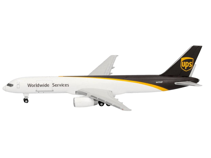Boeing 757-200F Commercial Aircraft "UPS Worldwide Service" (N475UP) White with Brown Tail 1/500 Diecast Model Airplane by Herpa image 2