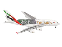 Airbus A380-800 Commercial Aircraft "Emirates Airlines - Wimbledon Official Partner" (A6-EOE) White with Graphics 1/500 Diecast Model Airplane by Herpa image 3