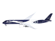 Airbus A350-900 Commercial Aircraft "Lufthansa 100 Years" (D-AIXL) Blue with Graphics 1/500 Diecast Model Airplane by Herpa image 2