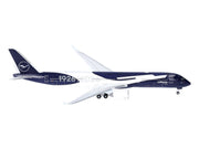 Airbus A350-900 Commercial Aircraft "Lufthansa 100 Years" (D-AIXL) Blue with Graphics 1/500 Diecast Model Airplane by Herpa image 3