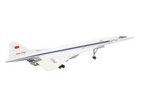Tupolev Tu-144D Commercial Aircraft "Aeroflt - Technik Museum Sinsheim" (CCCP-77112) White with Blue Stripes 1/400 Diecast Model Airplane by Herpa image 4