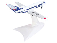Yakovlev Yak-40 Commercial Aircraft "LOT Polish Airlines" (SP-GEA) White with Blue Stripes and Tail 1/200 Diecast Model by Herpa image 3