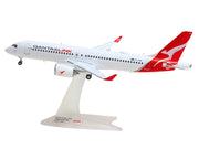 Airbus A220-300 Commercial Aircraft "QantasLink" (VH-X4B) White with Red Tail 1/200 Diecast Model by Herpa image 2