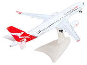Airbus A220-300 Commercial Aircraft "QantasLink" (VH-X4B) White with Red Tail 1/200 Diecast Model by Herpa image 3