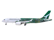 Airbus A220-300 Commercial Aircraft "QantasLink Flying Art Series - Minyma Kutjara Tjukurpa" (VH-X4A) White with Green Graphics 1/200 Diecast Model by Herpa image 2