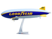 Zeppelin NT Aircraft "Goodyear Blimp - Wingfoot One" (N1A) Gray and Blue with Yellow Stripes 1/200 Diecast Model by Herpa image 2