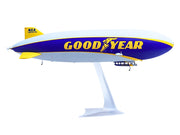 Zeppelin NT Aircraft "Goodyear Blimp - Wingfoot One" (N1A) Gray and Blue with Yellow Stripes 1/200 Diecast Model by Herpa image 3