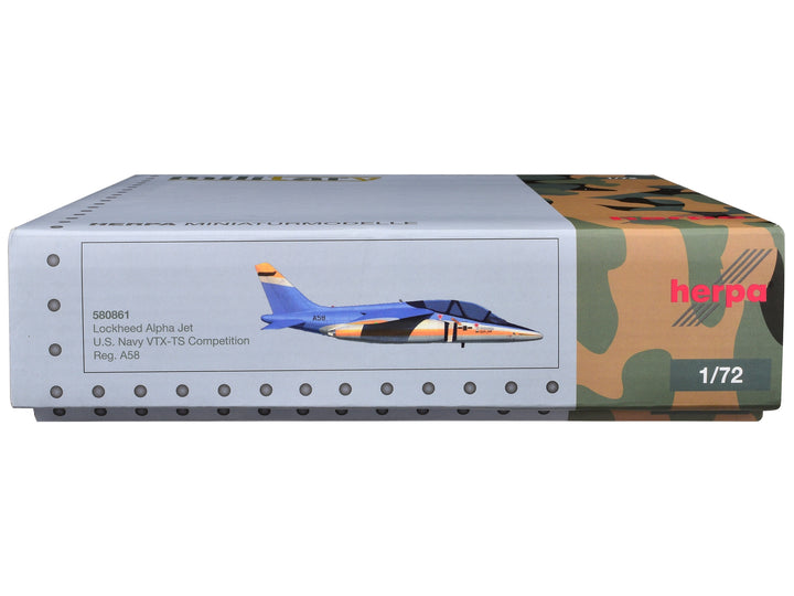 Lockheed Alpha Jet Aircraft "VTX-TS Competition" United States Navy "Military" Series 1/72 Diecast Model Airplane by Herpa image 2