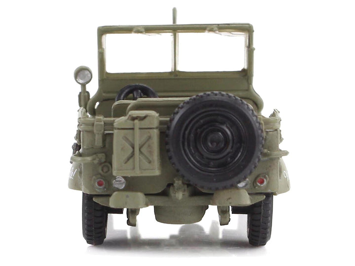 U.S. 1/4 ton Military Vehicle Olive Drab "Gen. George Patton US 3rd Army War Eagle" (1945) United States Army "Ground Power Series" 1/72 Diecast Model by Hobby Master image 2