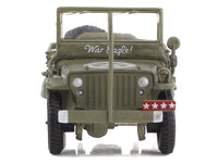 U.S. 1/4 ton Military Vehicle Olive Drab "Gen. George Patton US 3rd Army War Eagle" (1945) United States Army "Ground Power Series" 1/72 Diecast Model by Hobby Master image 4