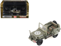 U.S. 1/4 ton Military Vehicle Olive Drab "Gen. George Patton US 3rd Army War Eagle" (1945) United States Army "Ground Power Series" 1/72 Diecast Model by Hobby Master image 5