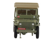 U.S. 1/4 ton Military Vehicle Olive Drab "Gen. Douglas MacArthur Leyte WWII" (1945) United States Army "Ground Power Series" 1/72 Diecast Model by Hobby Master image 2