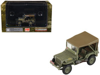 U.S. 1/4 ton Military Vehicle Olive Drab "Gen. Douglas MacArthur Leyte WWII" (1945) United States Army "Ground Power Series" 1/72 Diecast Model by Hobby Master image 4