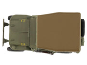 U.S. 1/4 ton Military Vehicle Olive Drab "Gen. Douglas MacArthur Leyte WWII" (1945) United States Army "Ground Power Series" 1/72 Diecast Model by Hobby Master image 5
