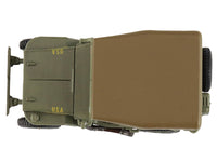 U.S. 1/4 ton Military Vehicle Olive Drab "Gen. Douglas MacArthur Leyte WWII" (1945) United States Army "Ground Power Series" 1/72 Diecast Model by Hobby Master image 5