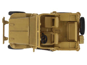 U.S. 1/4 ton Military Vehicle Desert Sand "British 8th Army Gen. Bernard Montgomery Sicily" (1943) Royal Army "Ground Power Series" 1/72 Diecast Model by Hobby Master image 2
