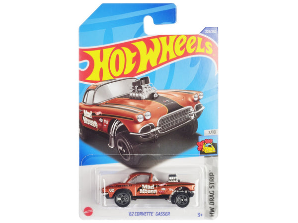 Hot Wheels 1962 Chevrolet Corvette Gasser Mad Mouse copper black HHF59, product image 1