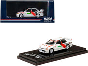 Mitsubishi Lancer RS Evolution III RHD (Right Hand Drive) Scortia White "Groupe A Promotion" 1/64 Diecast Model Car by Hobby Japan image 2