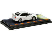 Mitsubishi Lancer RS Evolution IV RHD (Right Hand Drive) White "Monstar" with Seiji Iwaki Driver Figure "Initial D" (1995-2013) Manga 1/64 Diecast Model Car by Hobby Japan image 2