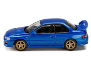 Subaru Impreza WRX Type R Sti Version V RHD (Right Hand Drive) Sonic Blue Mica "JDM64" Series 1/64 Diecast Model Car by Hobby Japan image 2