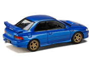 Subaru Impreza WRX Type R Sti Version V RHD (Right Hand Drive) Sonic Blue Mica "JDM64" Series 1/64 Diecast Model Car by Hobby Japan image 3