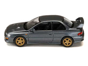 Subaru Impreza WRX Type R Sti Version V RHD (Right Hand Drive) Cool Gray Metallic "JDM64" Series 1/64 Diecast Model Car by Hobby Japan image 2