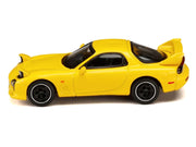 Mazda RX-7 (FD3S) RHD (Right Hand Drive) Yellow "Initial D" (1995-2013) Manga "Diorama Set Series" 1/64 Diecast Model Car by Hobby Japan image 2