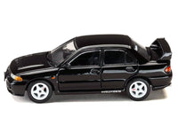 Mitsubishi Lancer RS Evolution III RHD (Right Hand Drive) Black "Initial D" (1995-2013) Manga "Diorama Set Series" 1/64 Diecast Model car by Hobby Japan image 2