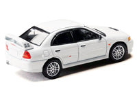 Mitsubishi Lancer RS Evolution IV RHD (Right Hand Drive) "MonStar" White "Initial D" (1995-2013) Manga "Diorama Set Series" 1/64 Diecast Model car by Hobby Japan image 3