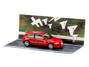 Honda Civic (EG6) RHD (Right Hand Drive) "Myogi Night Kids" Red "Initial D" (1995-2013) Manga "Diorama Set Series" 1/64 Diecast Model car by Hobby Japan image 5