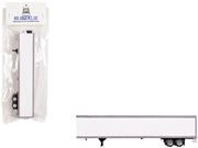 Box Trailer with Reefer White 1/87 (HO) Scale Plastic Model by HO Logistics