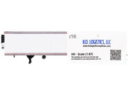 Box Trailer with Reefer White 1/87 (HO) Scale Plastic Model by HO Logistics image 2