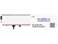 Box Trailer with Reefer White 1/87 (HO) Scale Plastic Model by HO Logistics image 2