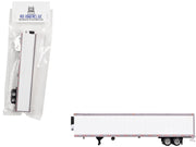 Box Dry Goods Trailer White 1/87 (HO) Scale Plastic Model by HO Logistics