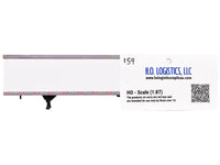 Box Dry Goods Trailer White 1/87 (HO) Scale Plastic Model by HO Logistics image 3