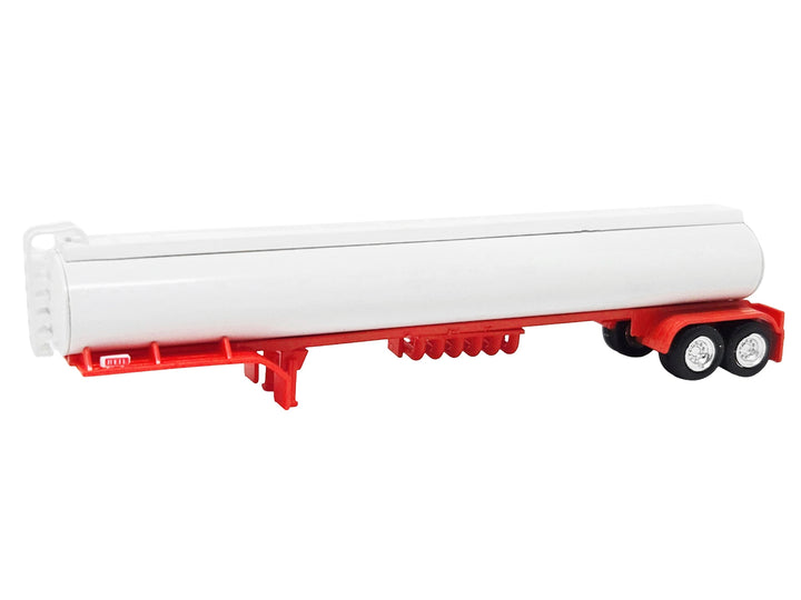 Tanker Trailer White and Red 1/87 (HO) Scale Plastic Model by HO Logistics image 2